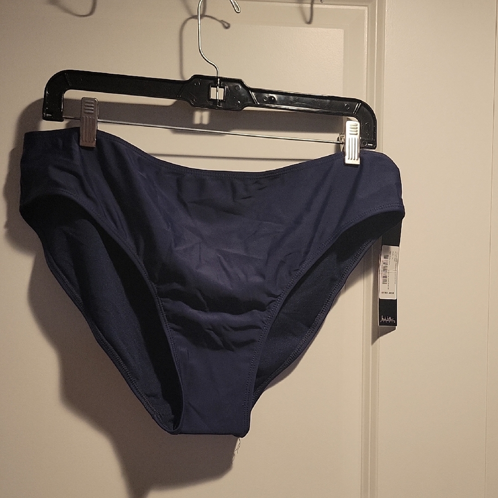 Nicole Miller Blue Bikini Bottoms